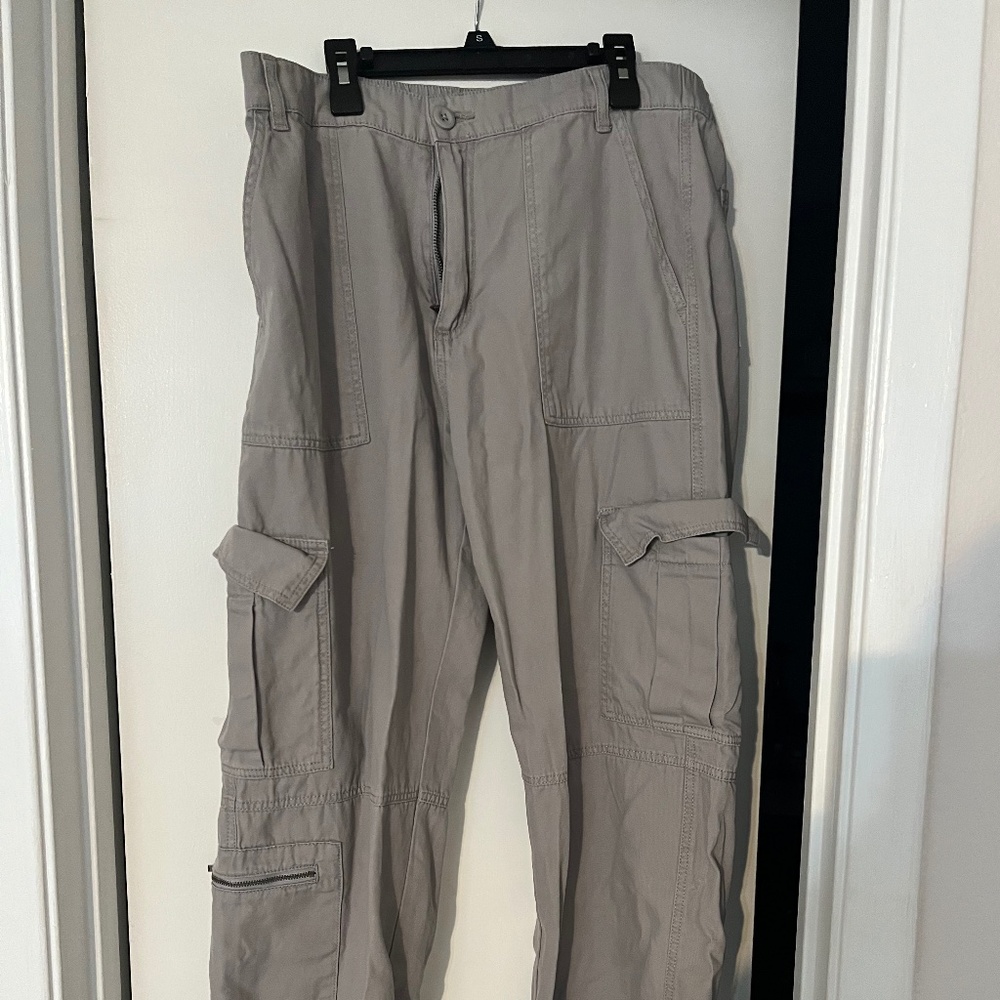 Grey cargo pants
